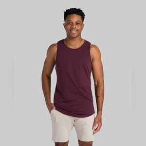 BYLT Signature‎ Drop-Cut Tank Maroon Small New With Tags